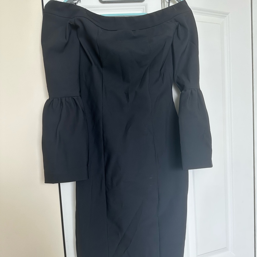Misha dress. Long. Formal off the shoulder. Bell sleeve.